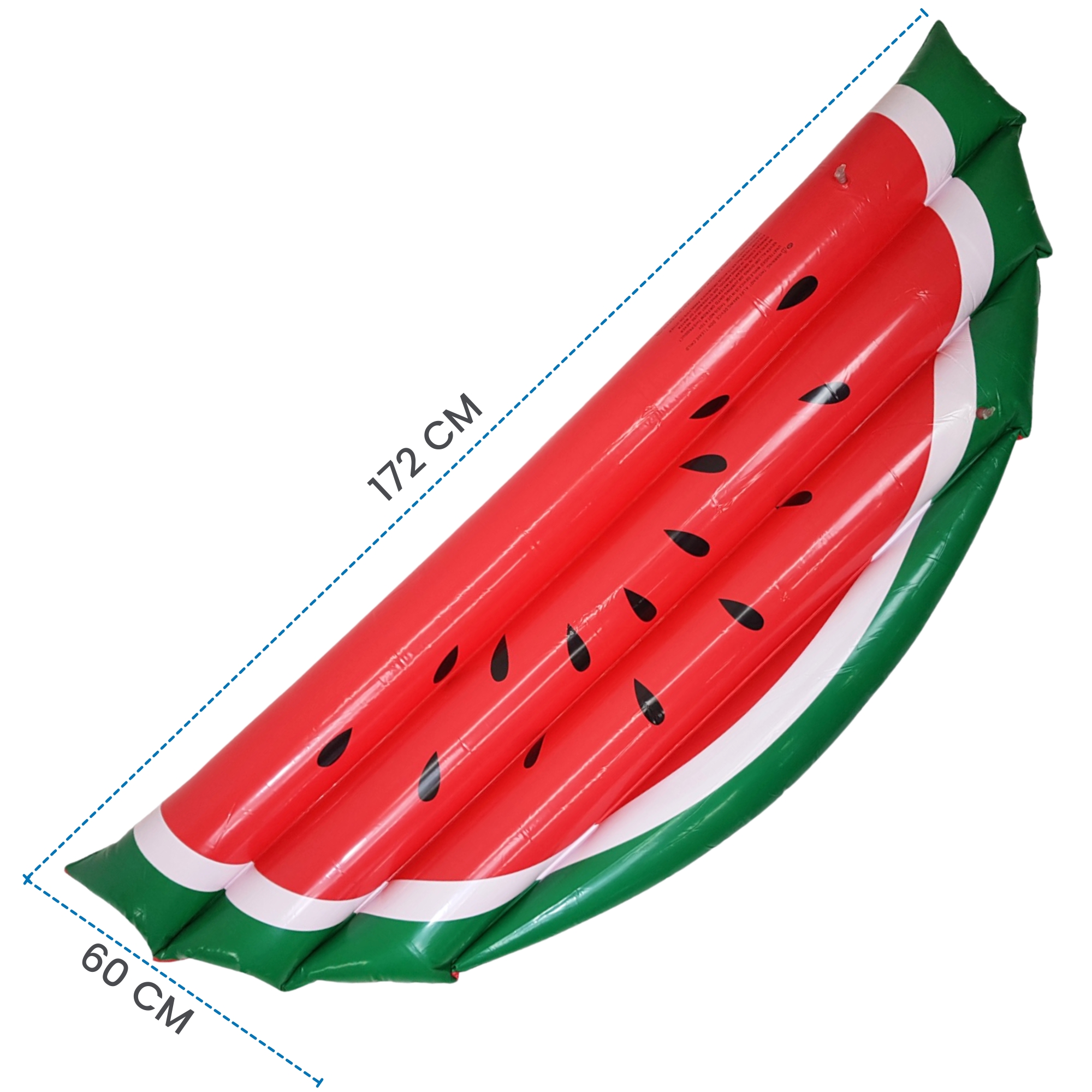Inflable Flotador para Niños, Juguete de Alberca Sandía 172 cm - Rojo.