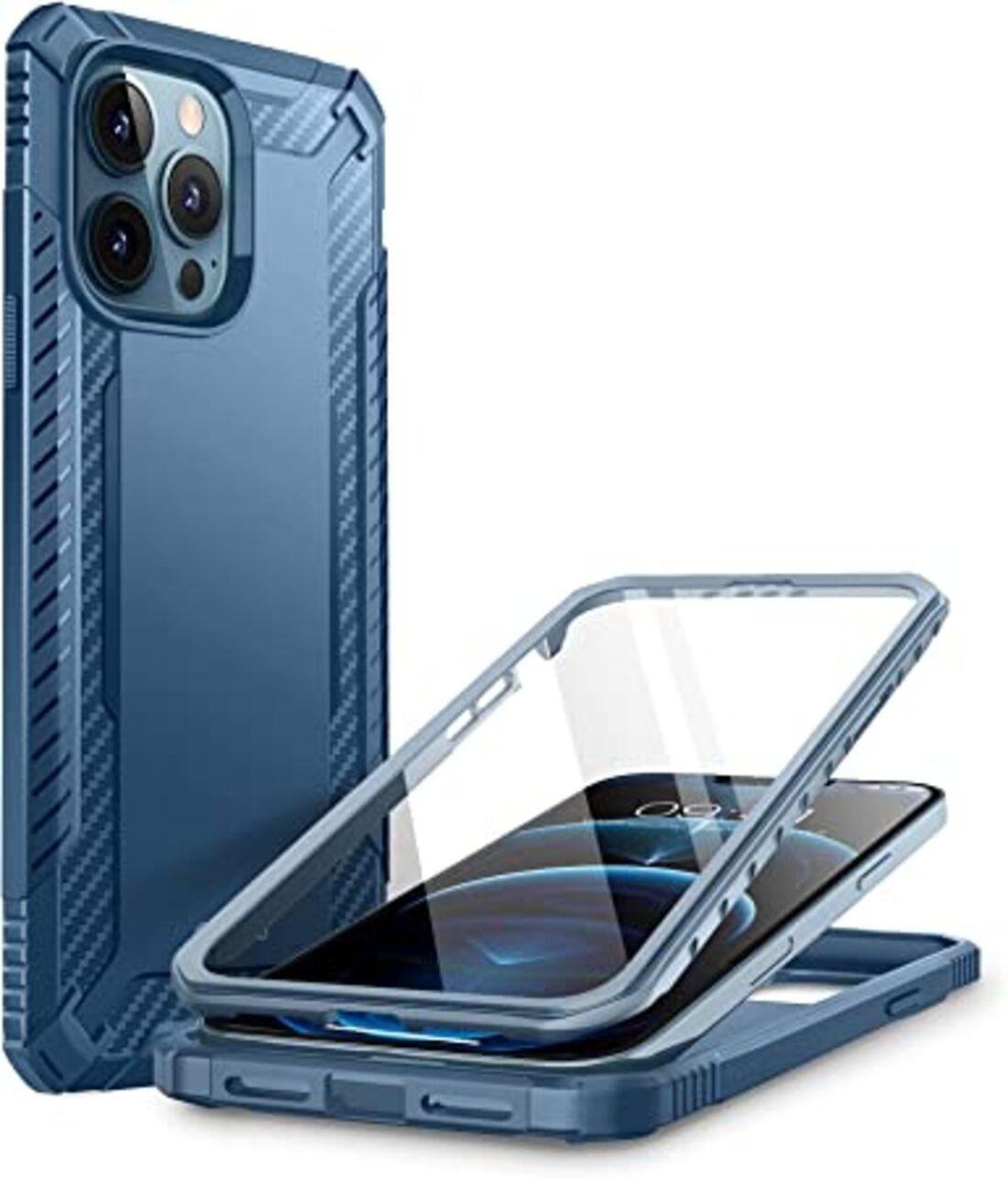 Funda para iPhone 13 Pro Max 6.7 Pulgadas Xenon SP Marca Clayco Azul Marino