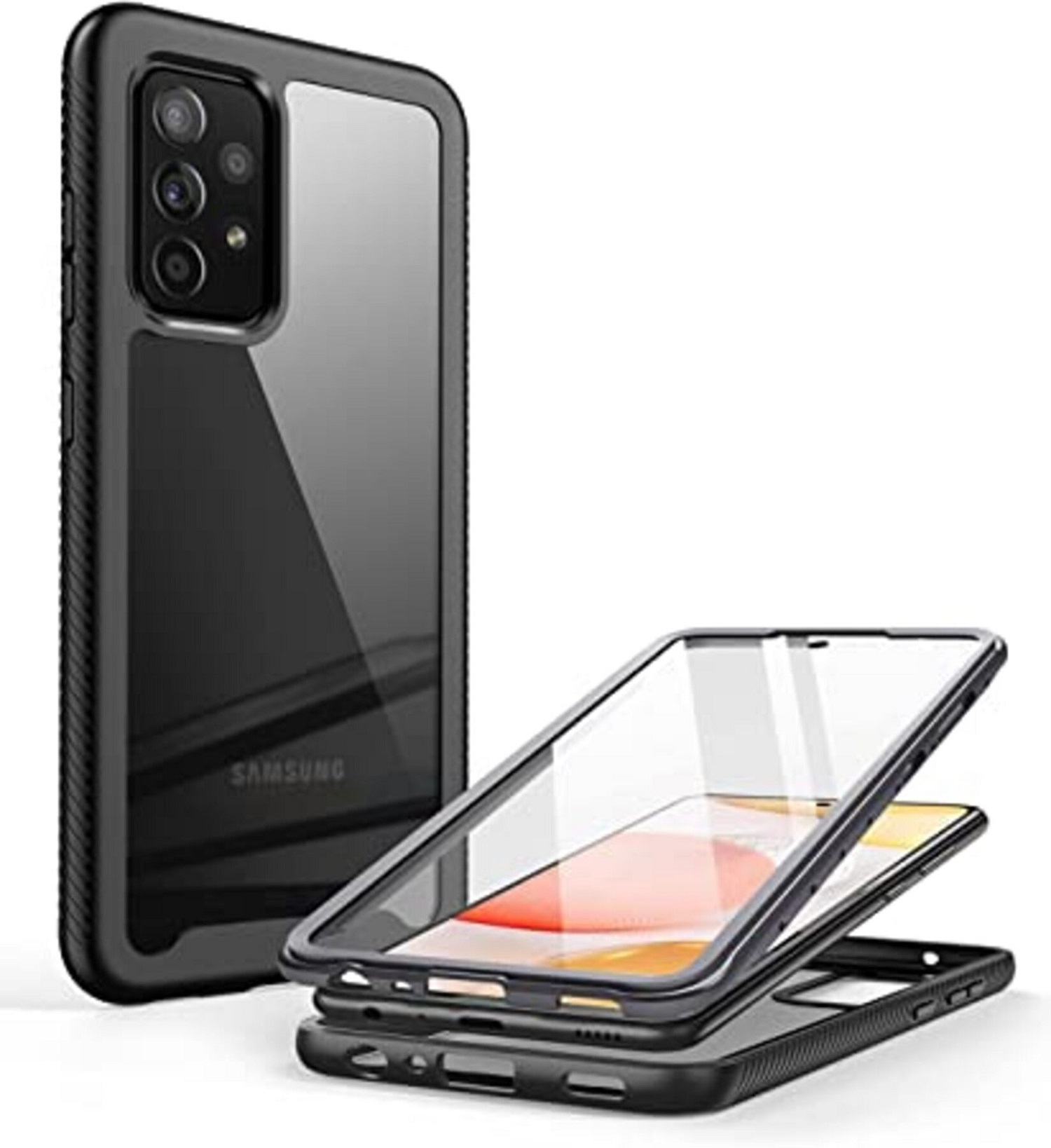 Funda para Samsung Galaxy A52 4/5G Myos SP Marca Clayco Negro.