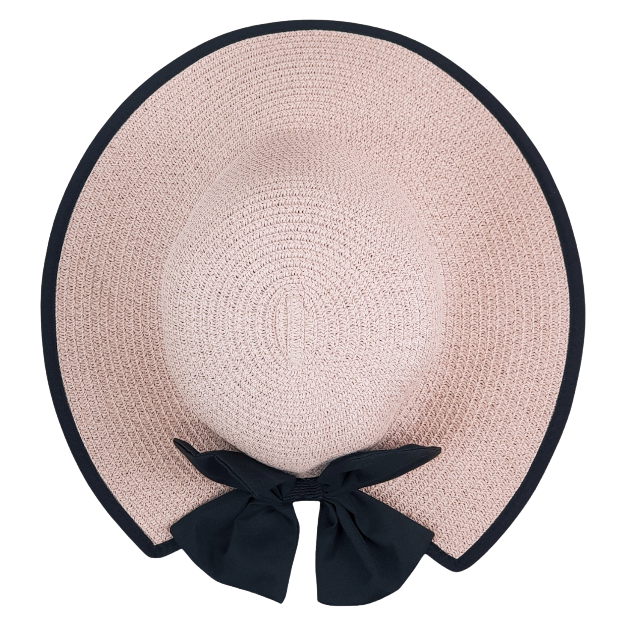 Sombrero de Mujer para Sol Playa Protección Paja Plegable Transpirable - Rosa.