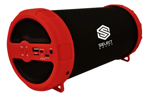 Bocina Portátil Bluetooth, Fm, Subwoofer, Select Sound Color Rojo