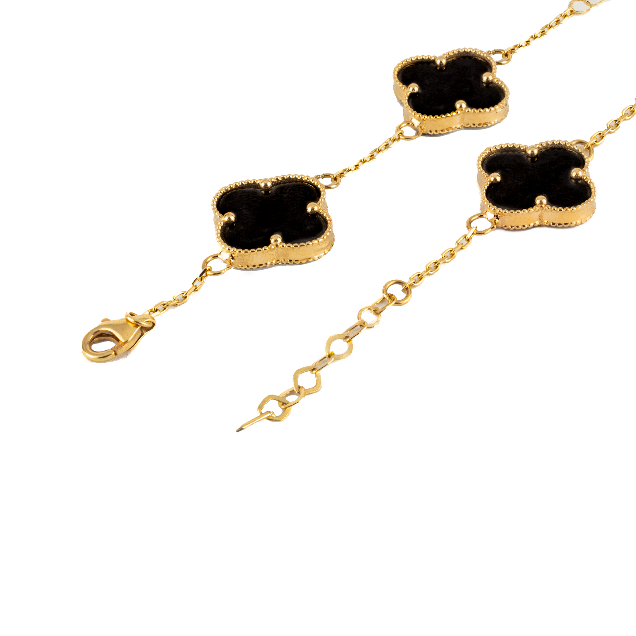 Pulsera Trébol Oro 14 Kilates. Oro Fino Joyería..