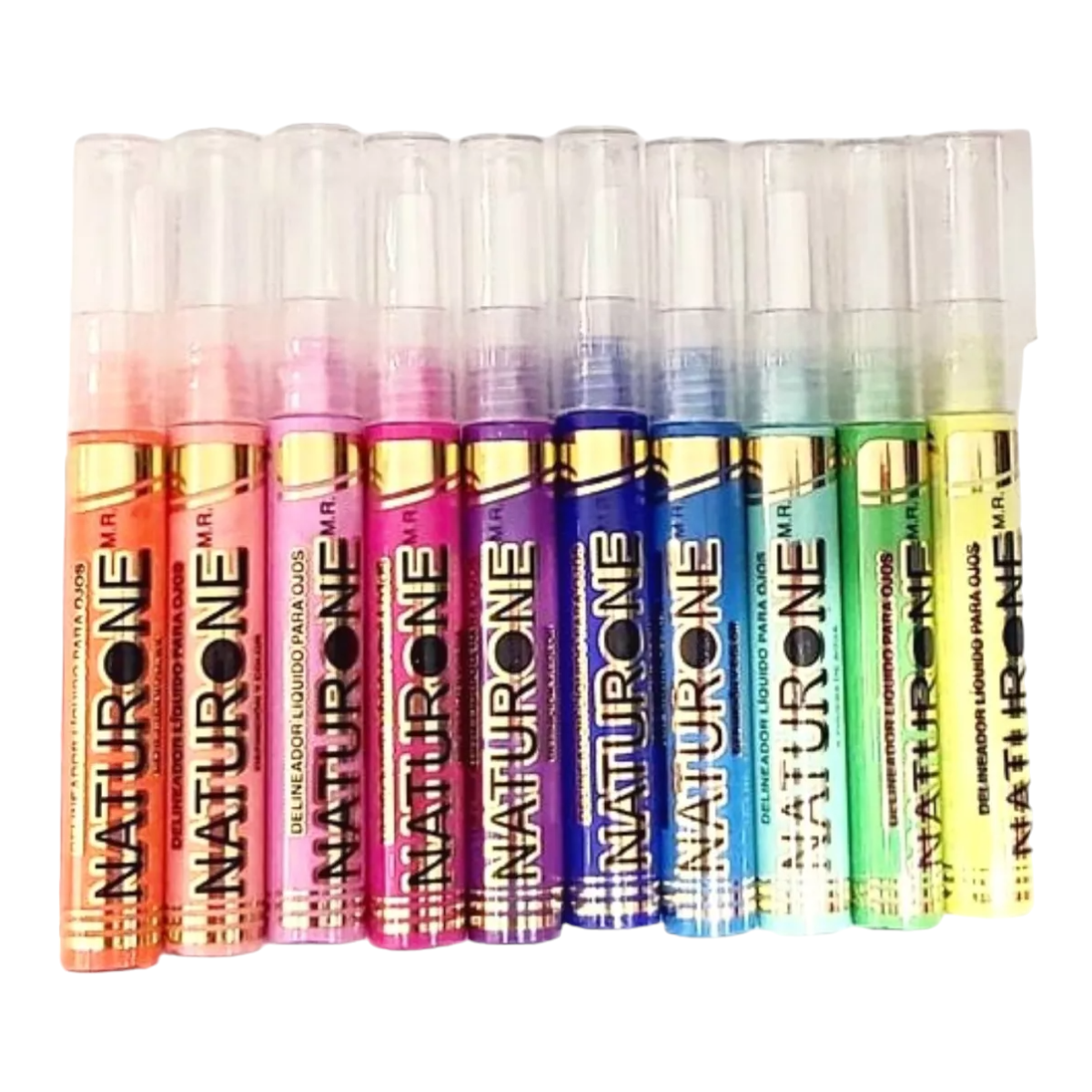 Kit 10 Delineadores Liquidos de Ojos Naturone Coleccion Neon.