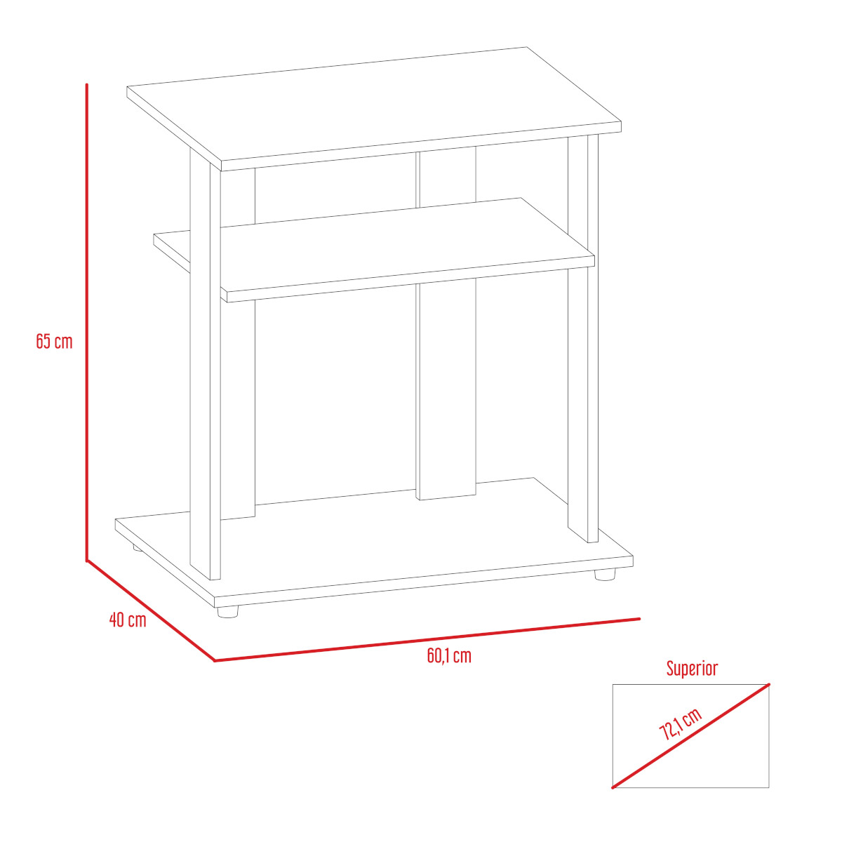 MUEBLE DE TV IDEAL PARA LA SALA O LA RECAMARA MODELO SUPER ECO SOPORTA UNA PANTALLA DE 32".