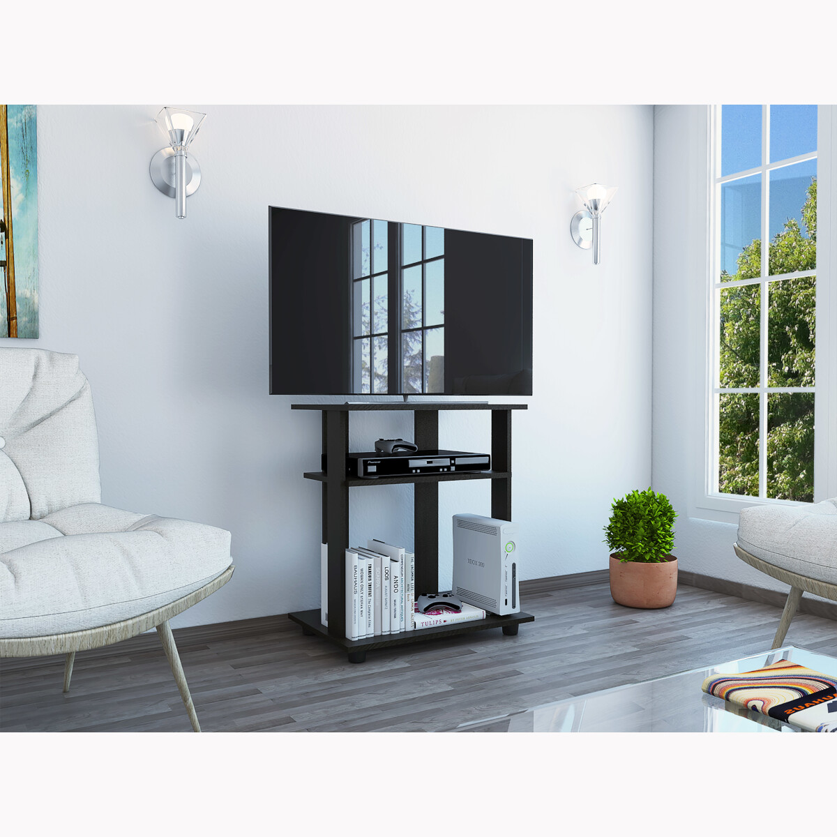 MUEBLE DE TV IDEAL PARA LA SALA O LA RECAMARA MODELO SUPER ECO SOPORTA UNA PANTALLA DE 32".