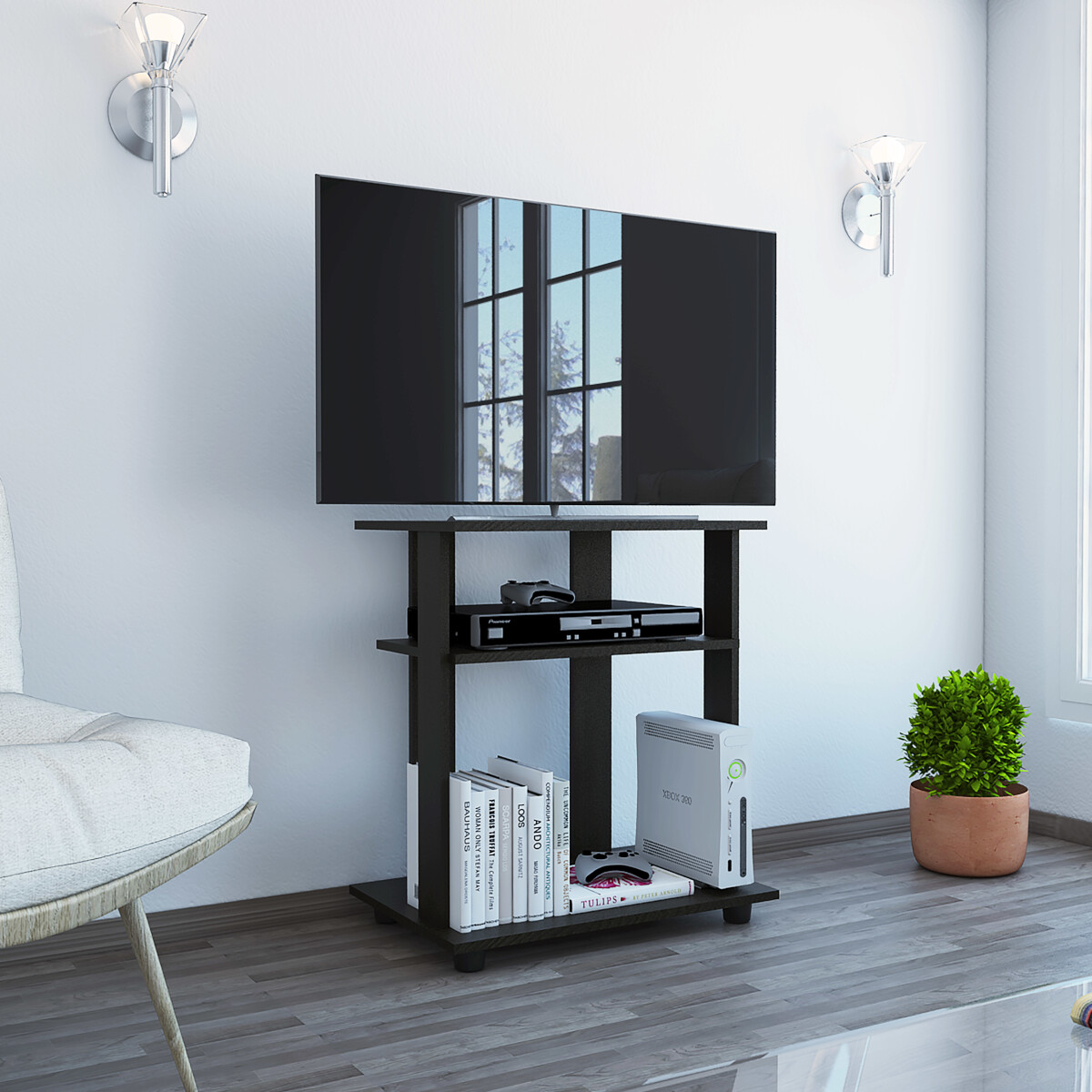MUEBLE DE TV IDEAL PARA LA SALA O LA RECAMARA MODELO SUPER ECO SOPORTA UNA PANTALLA DE 32".