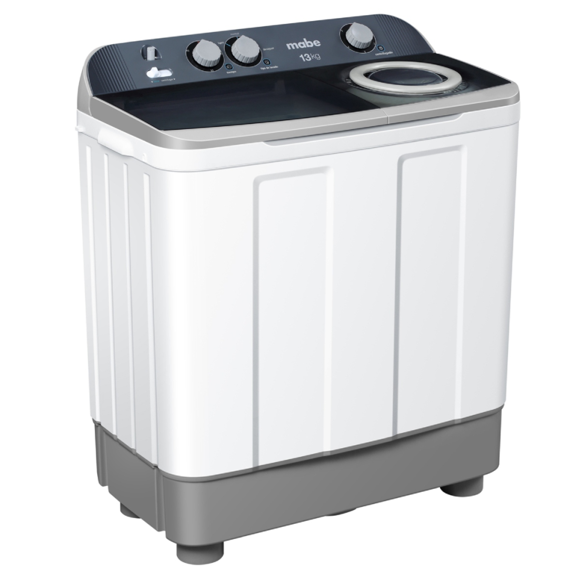 Lavadora Semiautomática Mabe LMDX3123PBAB 13KG 2 Tinas Blanco ORTY ...