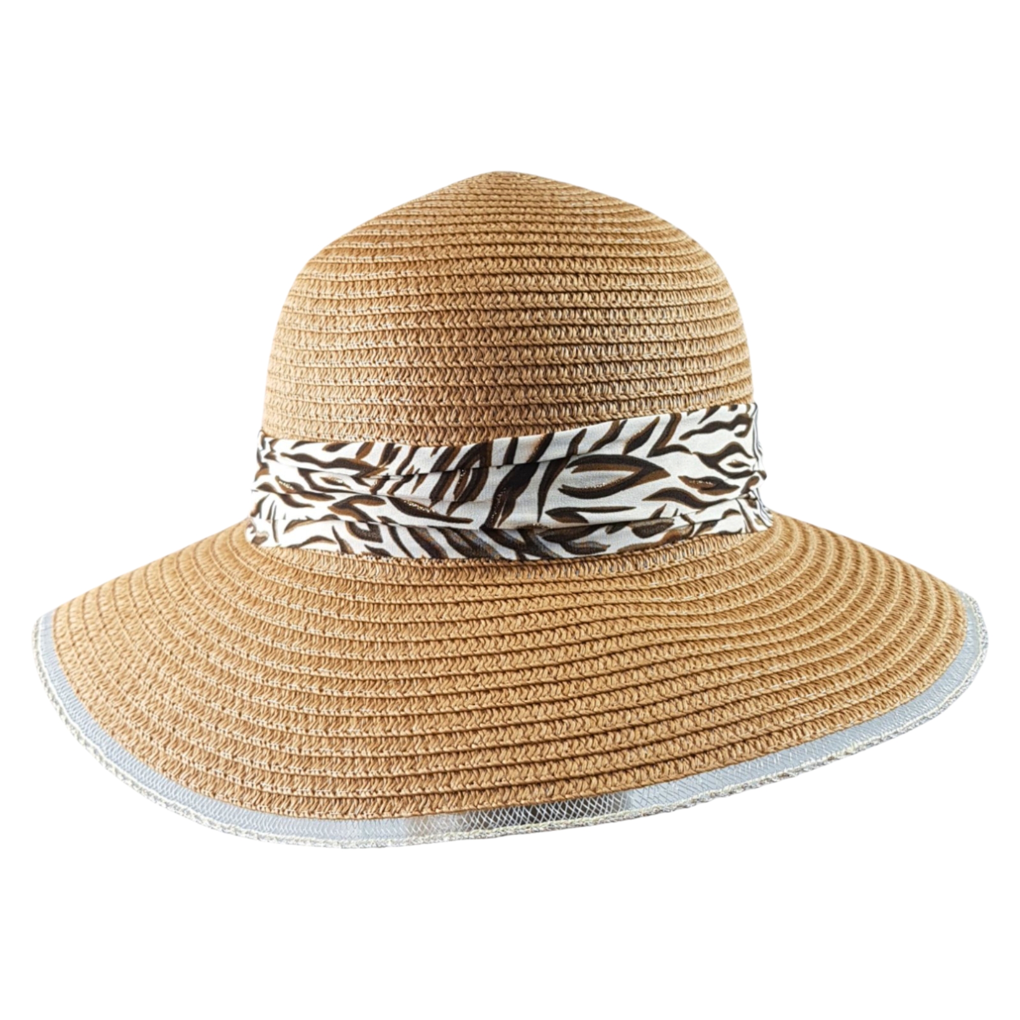 Sombrero Paja Mujer Ala Ancha (Beige) | Plegable Y Transpirable Para Playa Y Viaje | Protección Solar
