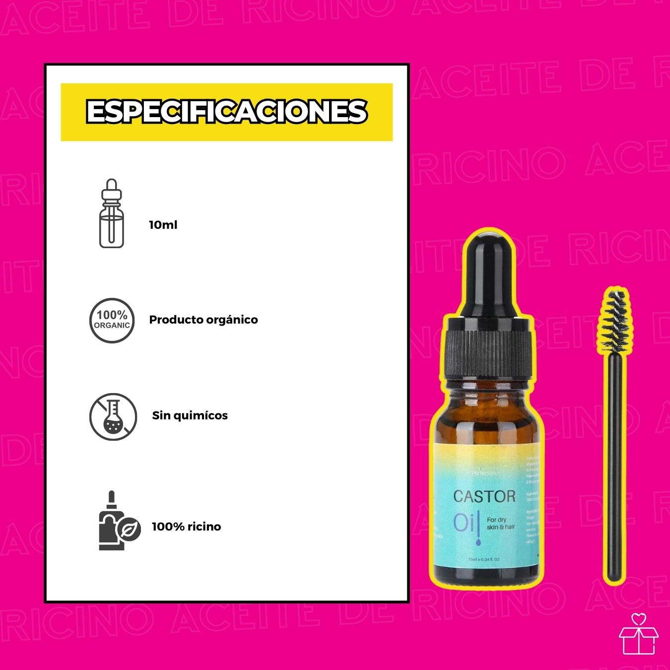 Aceite De Ricino Orgánico Crecimiento De Cabello