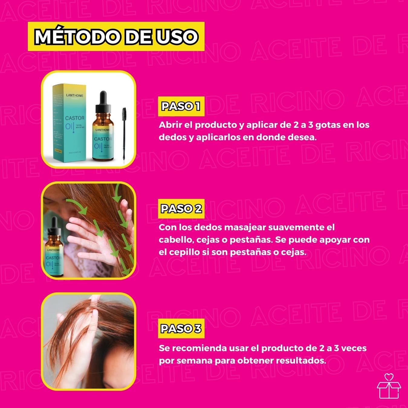 Aceite De Ricino Orgánico Crecimiento De Cabello