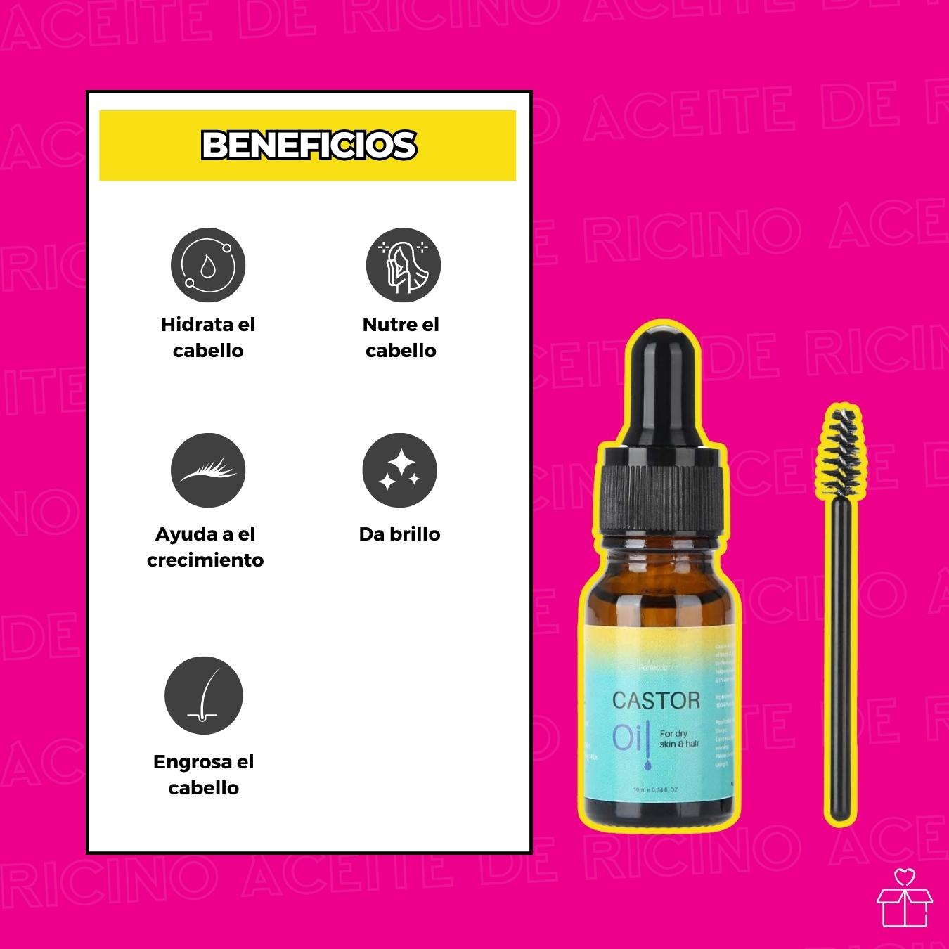 Aceite De Ricino Orgánico Crecimiento De Cabello