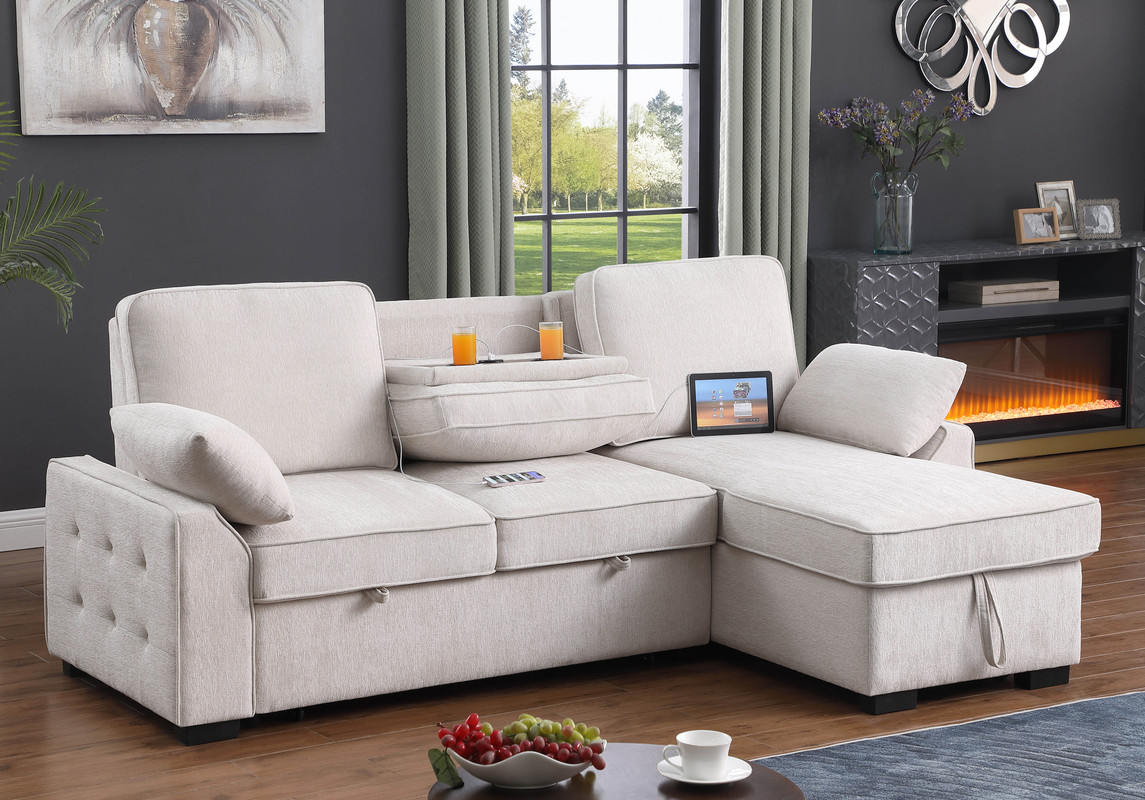 Sofá Cama Mackenzie 91" Beige