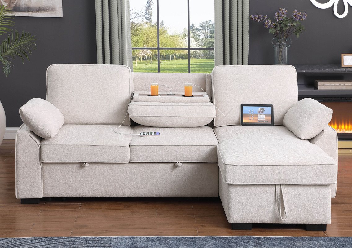 Sofá Cama Mackenzie 91" Beige
