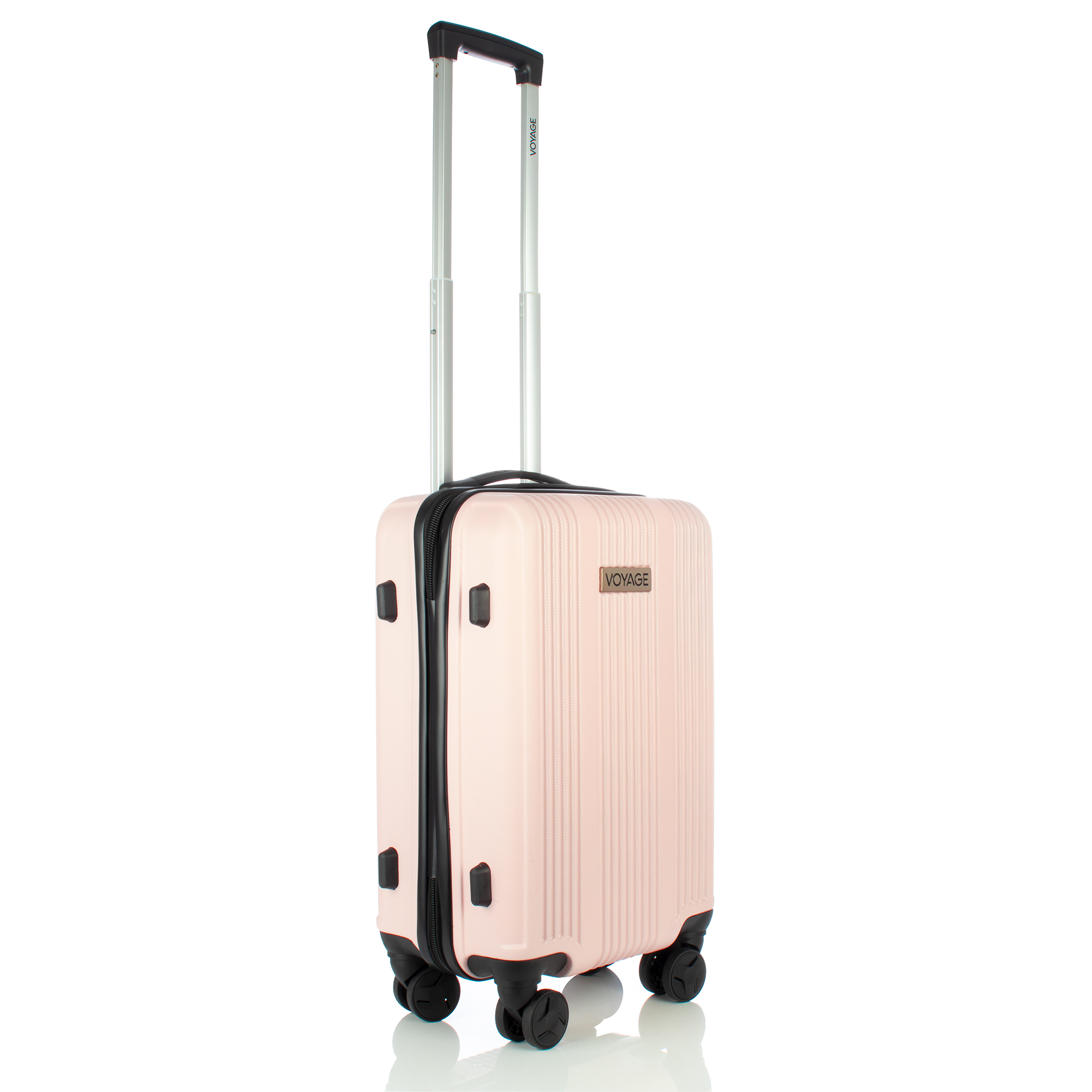 Maleta De Viaje Rígida Voyage  Rosa 21 Pulgadas. Cabina
