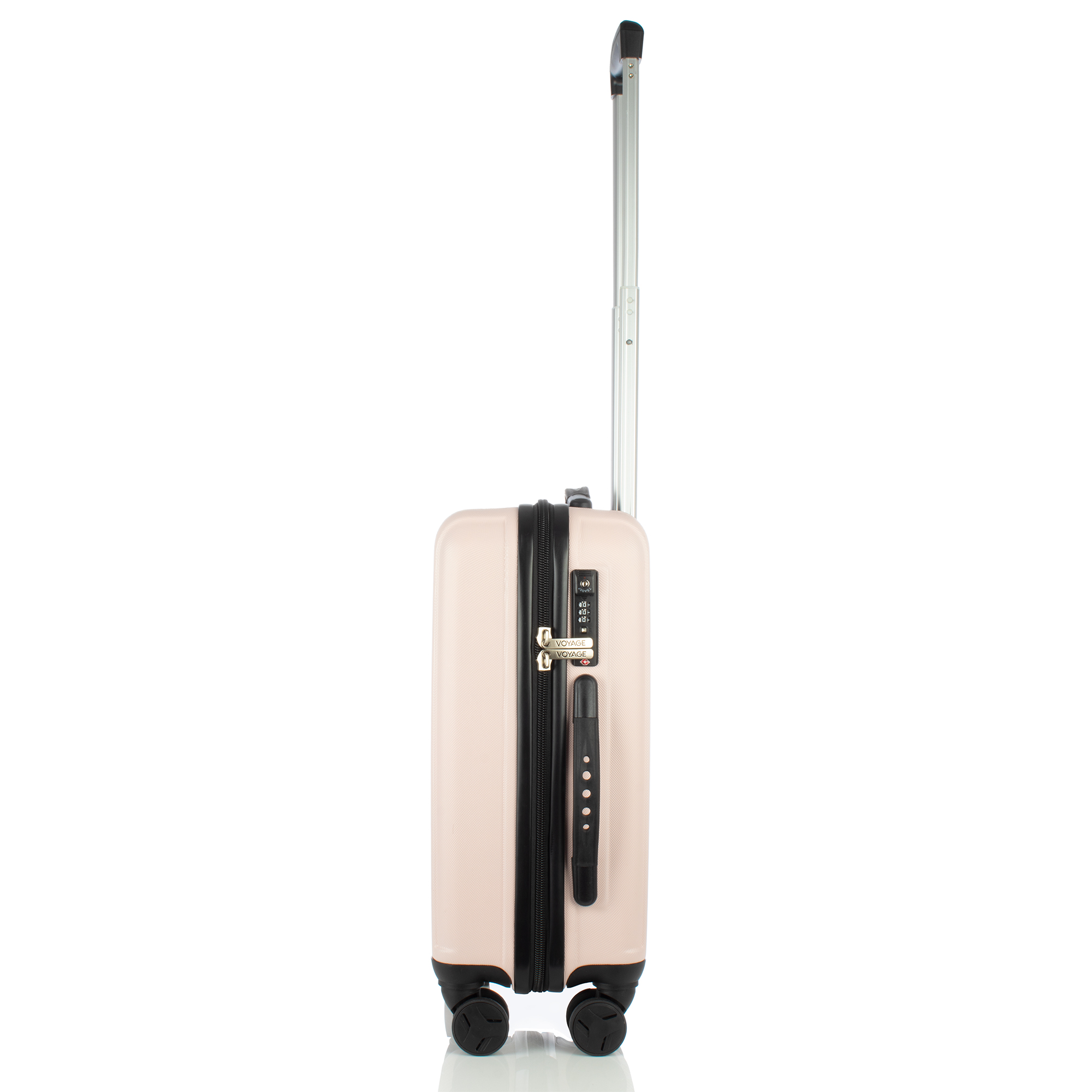 Maleta De Viaje Rígida Voyage  Rosa 21 Pulgadas. Cabina