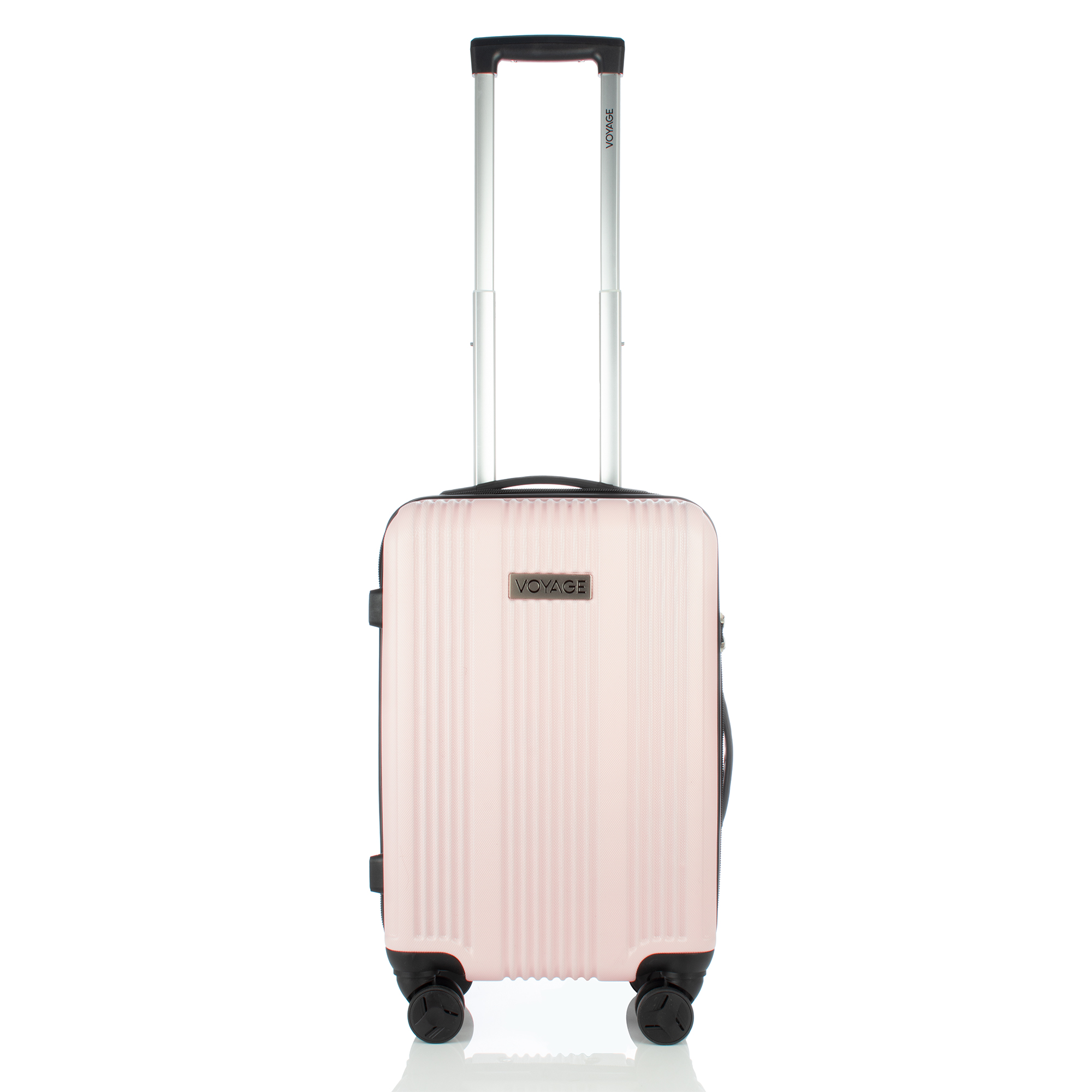 Maleta De Viaje Rígida Voyage  Rosa 21 Pulgadas. Cabina