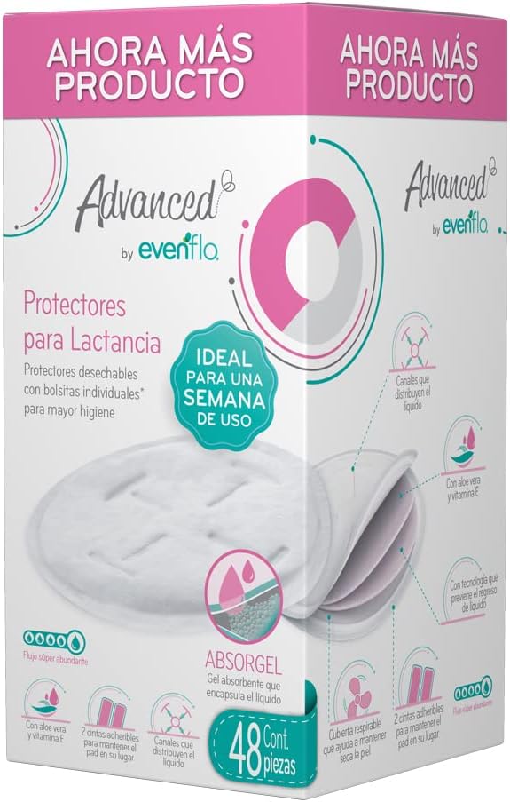 Protectores para Lactancia Evenflo Advance- 48 Piezas.