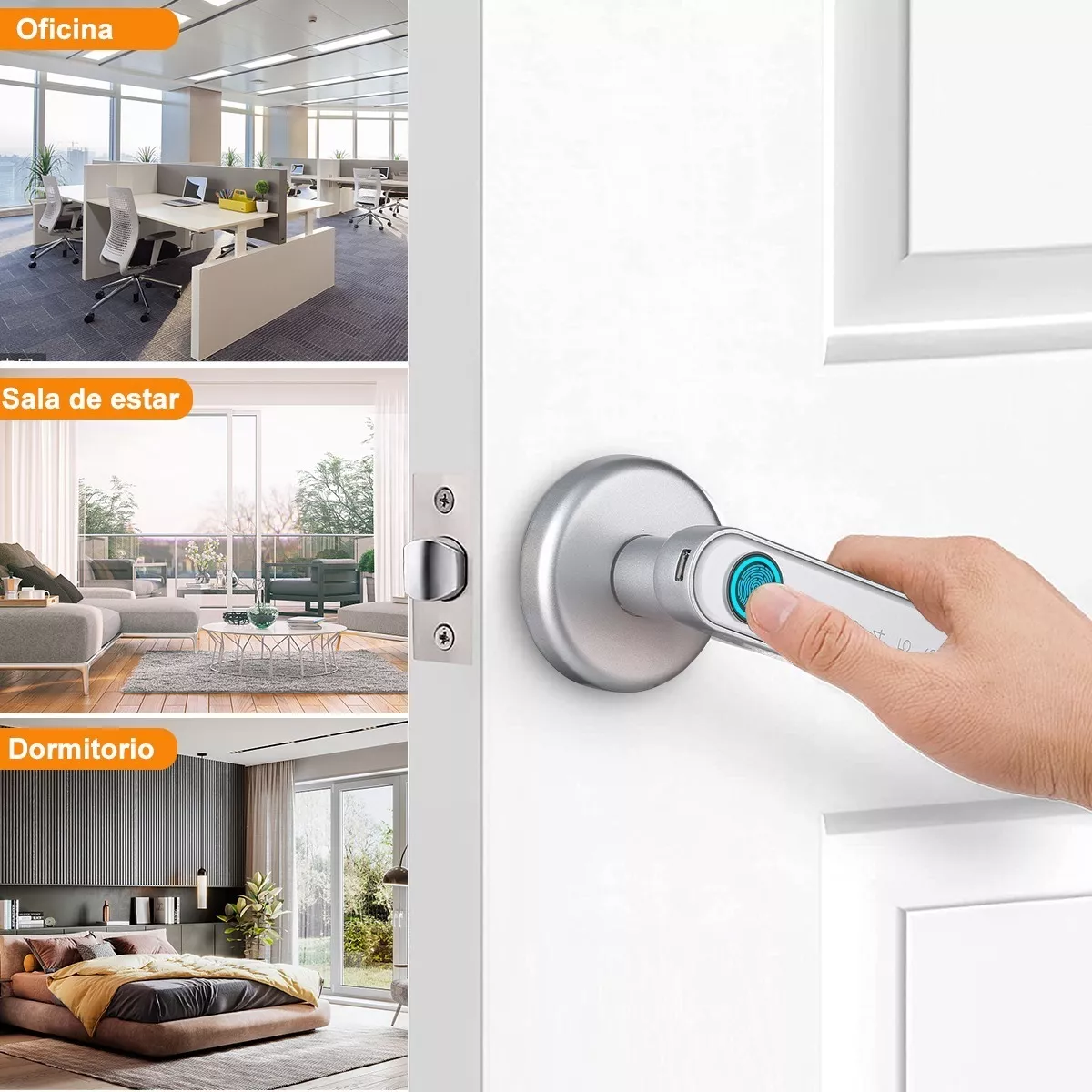 Cerradura Inteligente Chapa Electrónica App Huella Tt Lock.