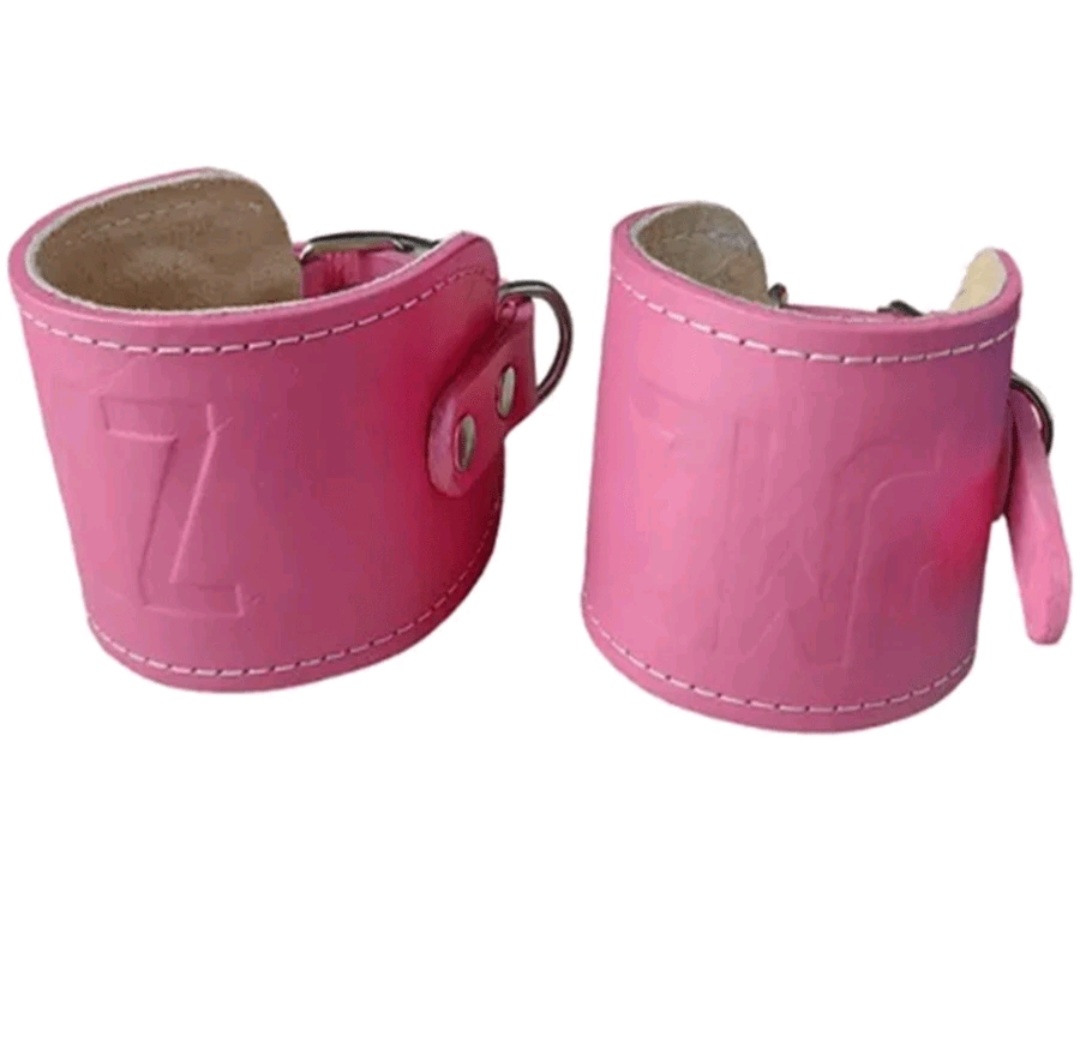 Grilletes Para Tobillo Gym Correas Para Tobillo De Piel Unisex Acojinados.