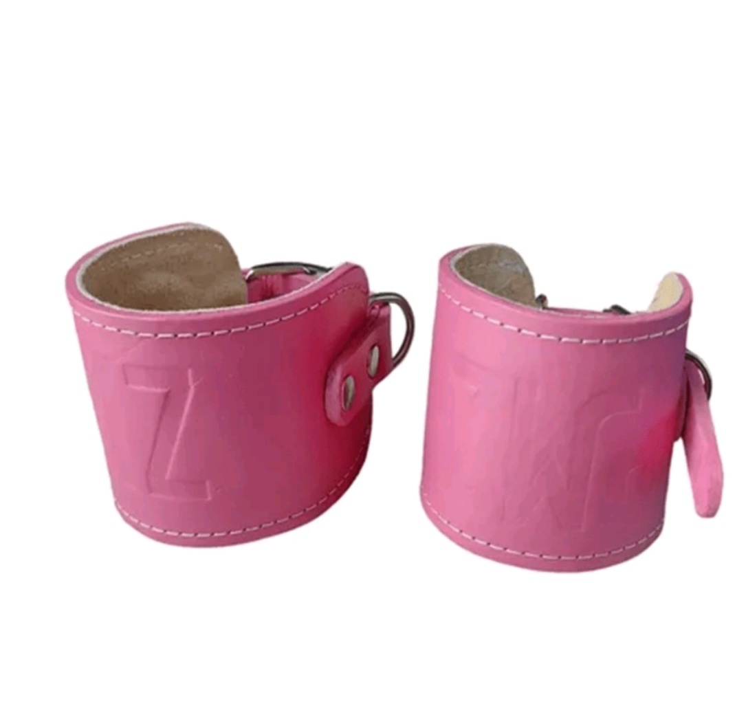 Grilletes Para Tobillo Gym Correas Para Tobillo De Piel Unisex Acojinados.
