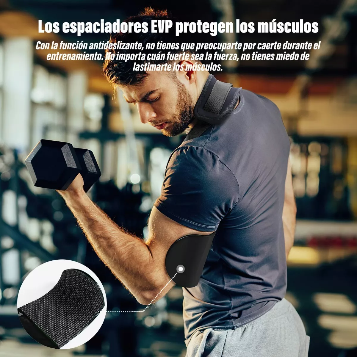 Aislador De Brazo Bíceps Gym Barra Mancuernas.