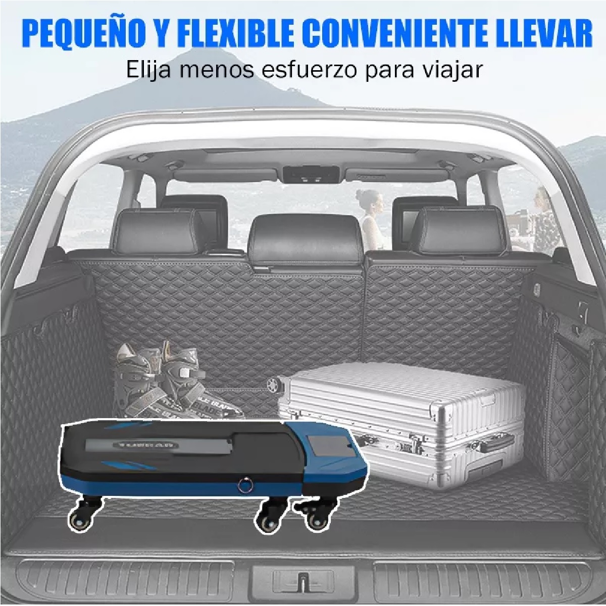 Carrito Plegable De Carga Plataforma Diablito Patin De Acero