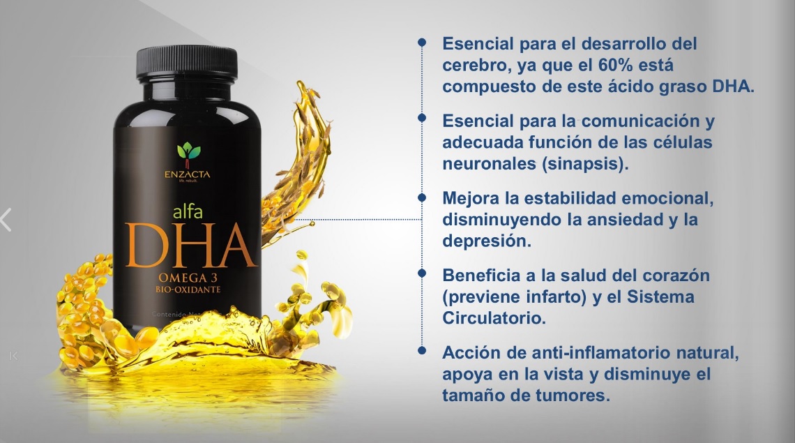 ENZACTA ALFA DHA  de 180 tomas.