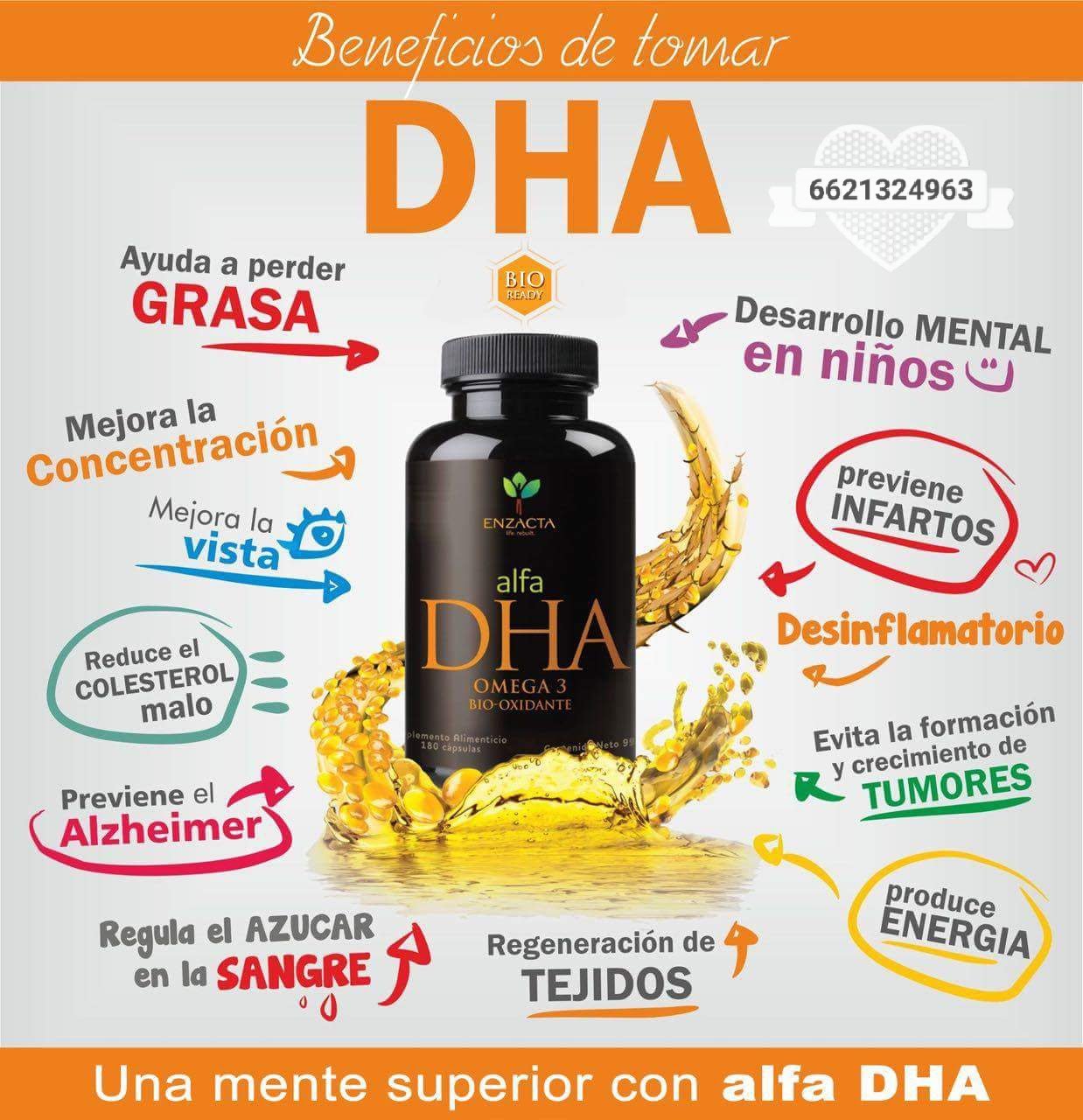 ENZACTA ALFA DHA  de 180 tomas.
