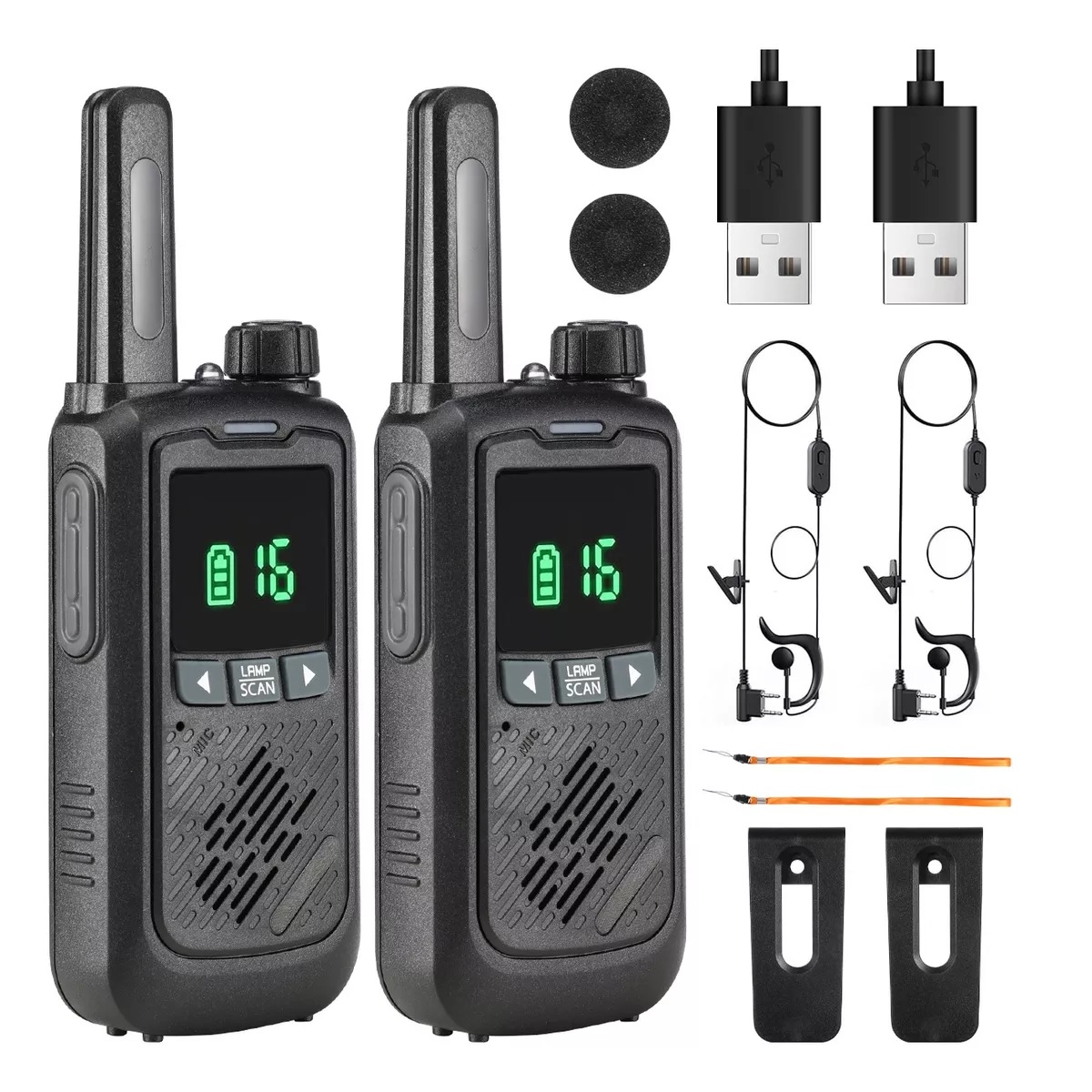 Walkie Talkie Radios Comunicación Recargable 5km 2pcs.