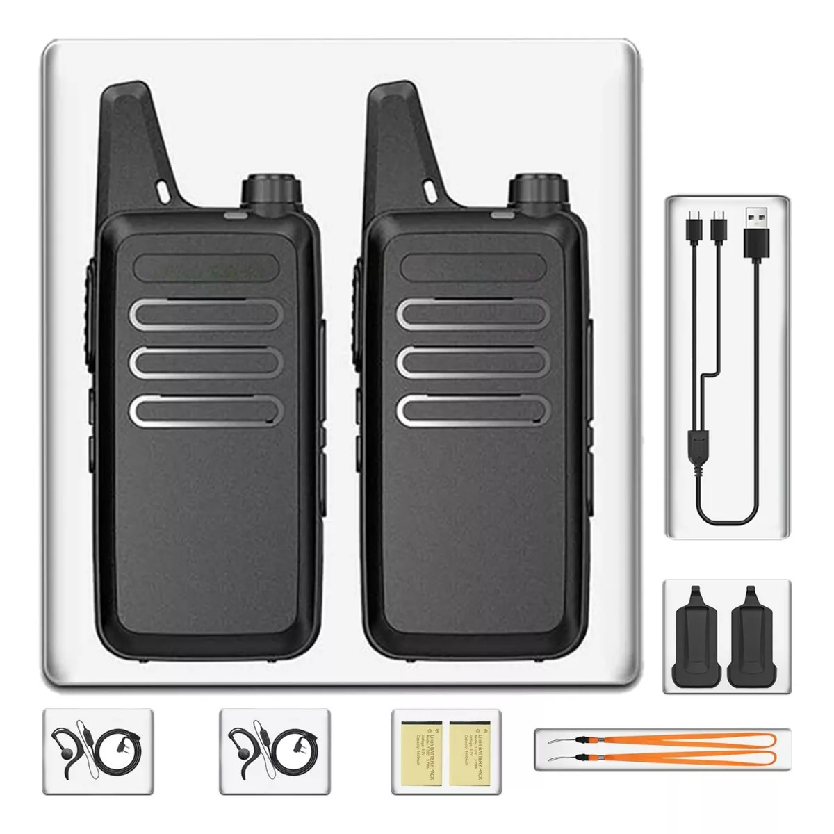 Radios Walkie Talkies Bf Vt-c2 Usb Recargable 2 Pzas.