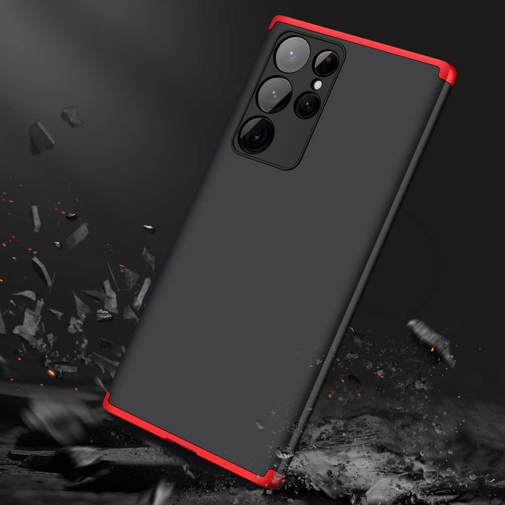 Funda para Samsung Galaxy S21 ULTRA Negro con Rojo.