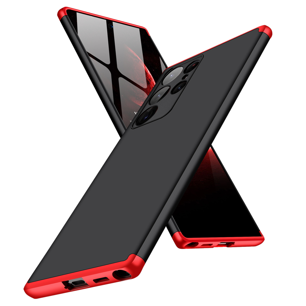 Funda para Samsung Galaxy S21 ULTRA Negro con Rojo.
