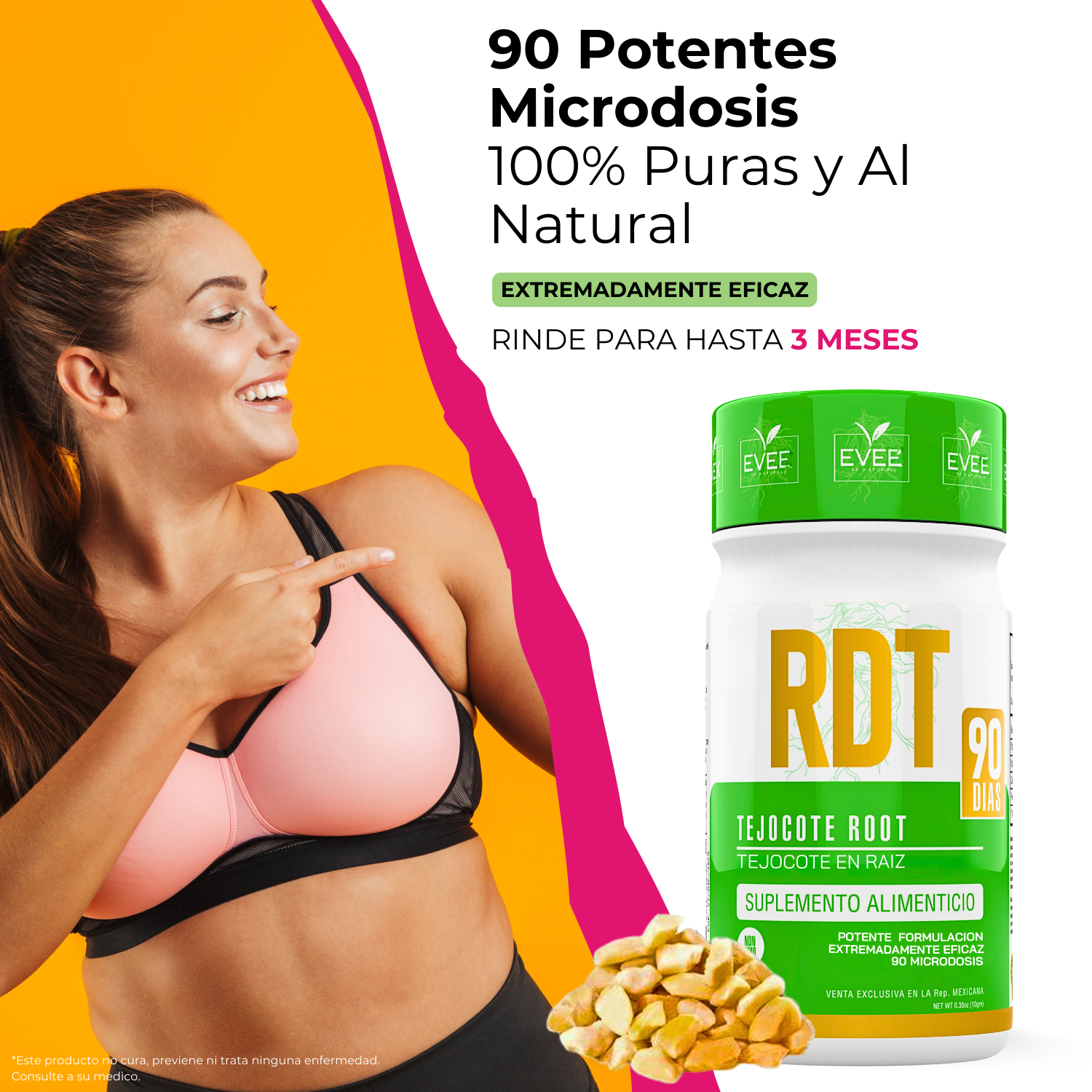 RDT® Raiz de Tejocote Individual (90 Dias) + Envio GRATIS.