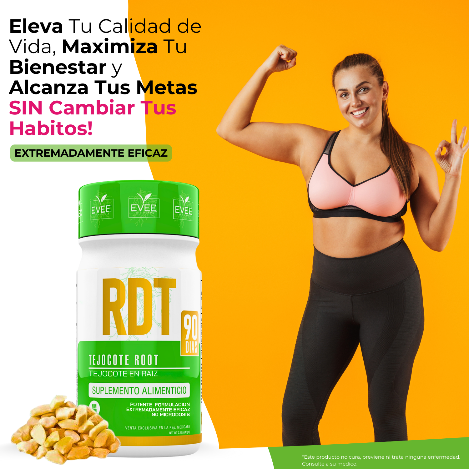 RDT® Raiz de Tejocote Individual (90 Dias) + Envio GRATIS.