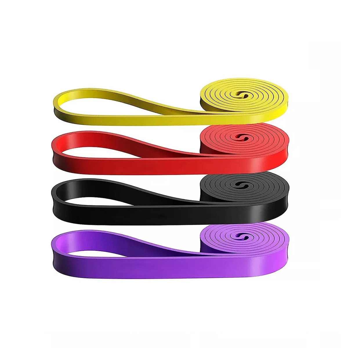 Kit 4 Pcs Bandas De Resistencia De Ejercicio Yoga Y Fitness .