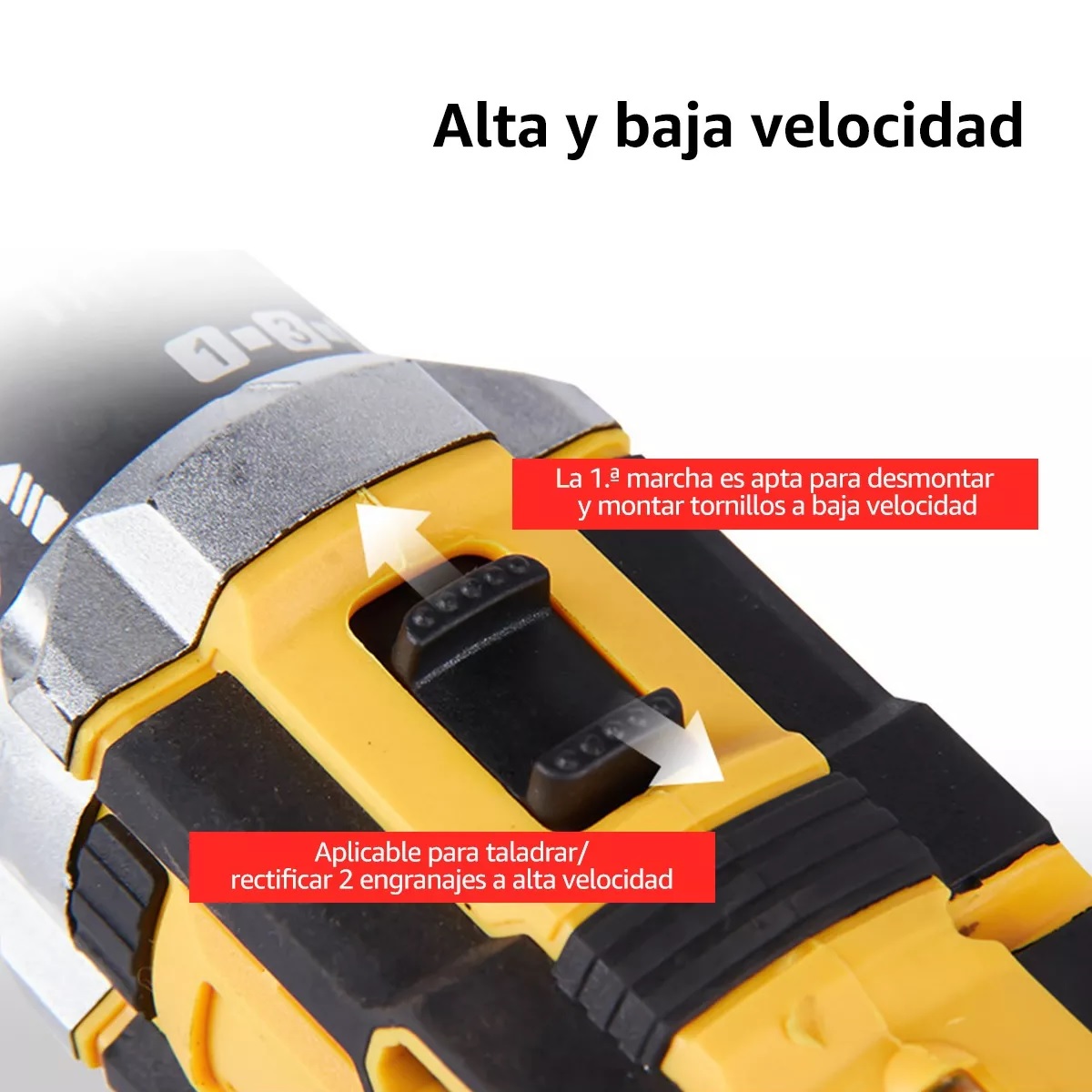Destornillador Inalambrico Taladros Con 2 Batería.