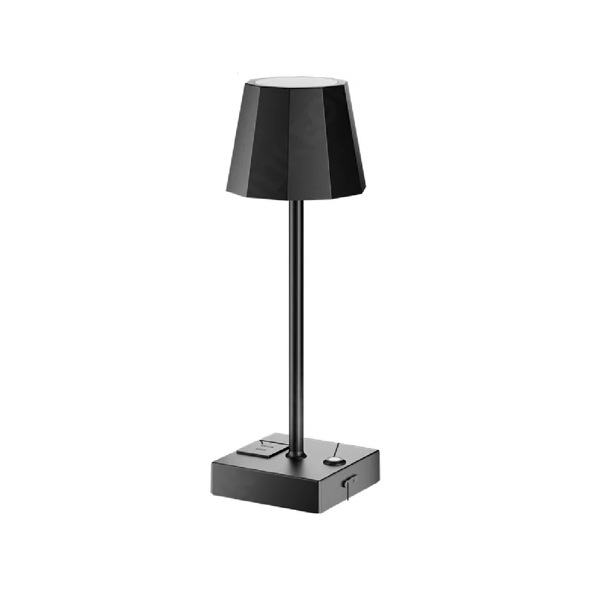 Luz Led Ajustable, Lámpara De Escritorio Con 2 Usb.