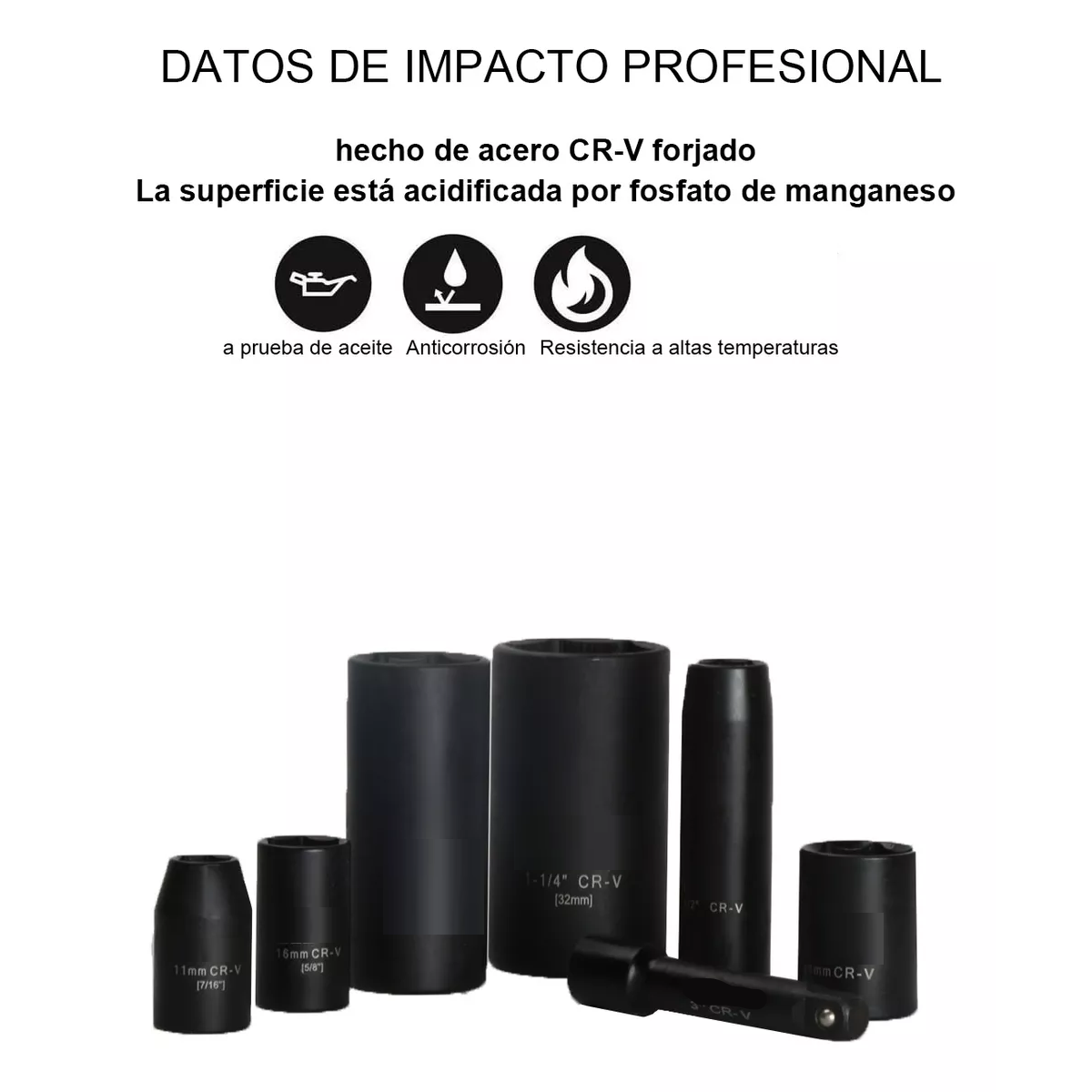 Juego De Dados Alto Impacto Industriales Std 1/2',3/8' 38Pzas.