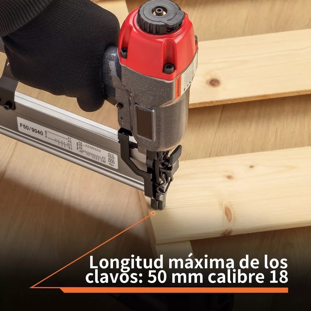 Clavadora Neumática Profesional, Calibre 18.