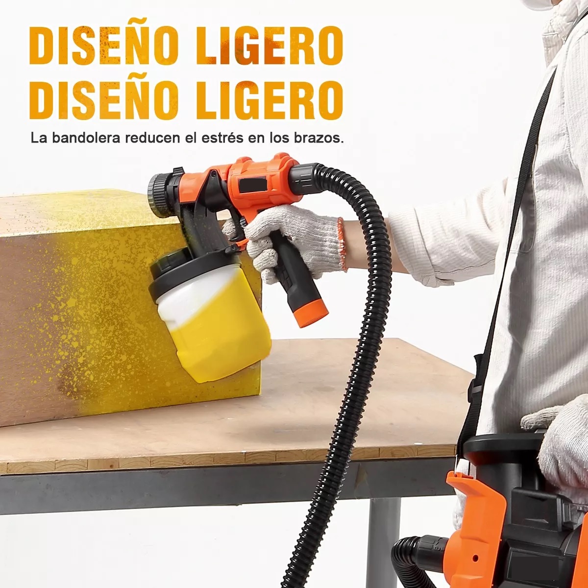 Pistola Eléctrica Para Pintar Hvlp De 1000w.