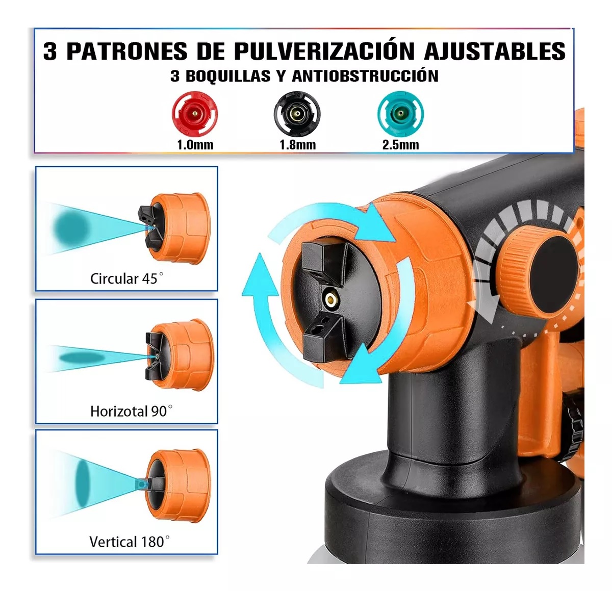 Pistola Para Pintar Inalámbrica Pulverizador Pintura Casas.