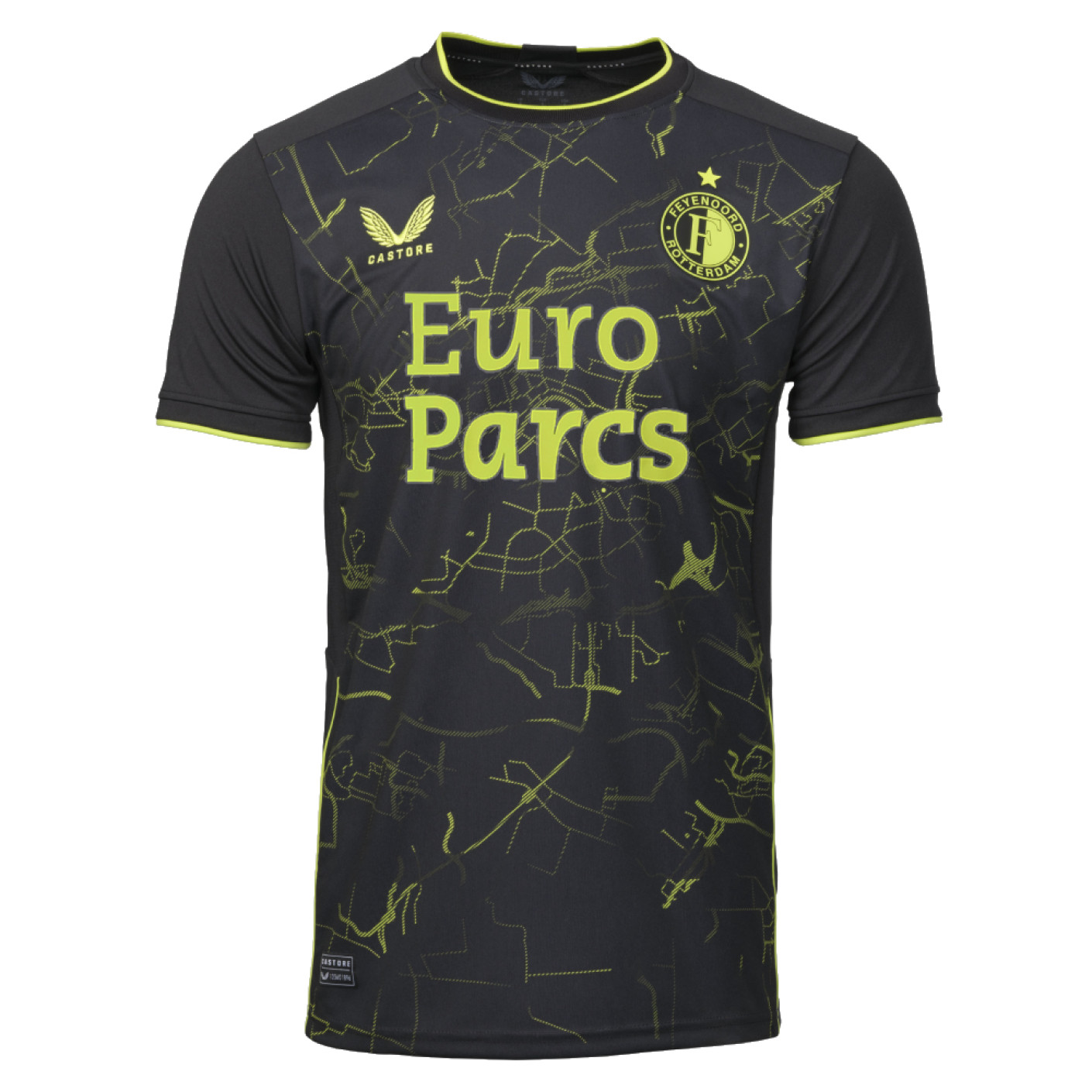 Nuevo! Jersey Feyenoord Rotterdam 2023/2024 Negro Black Talla S.