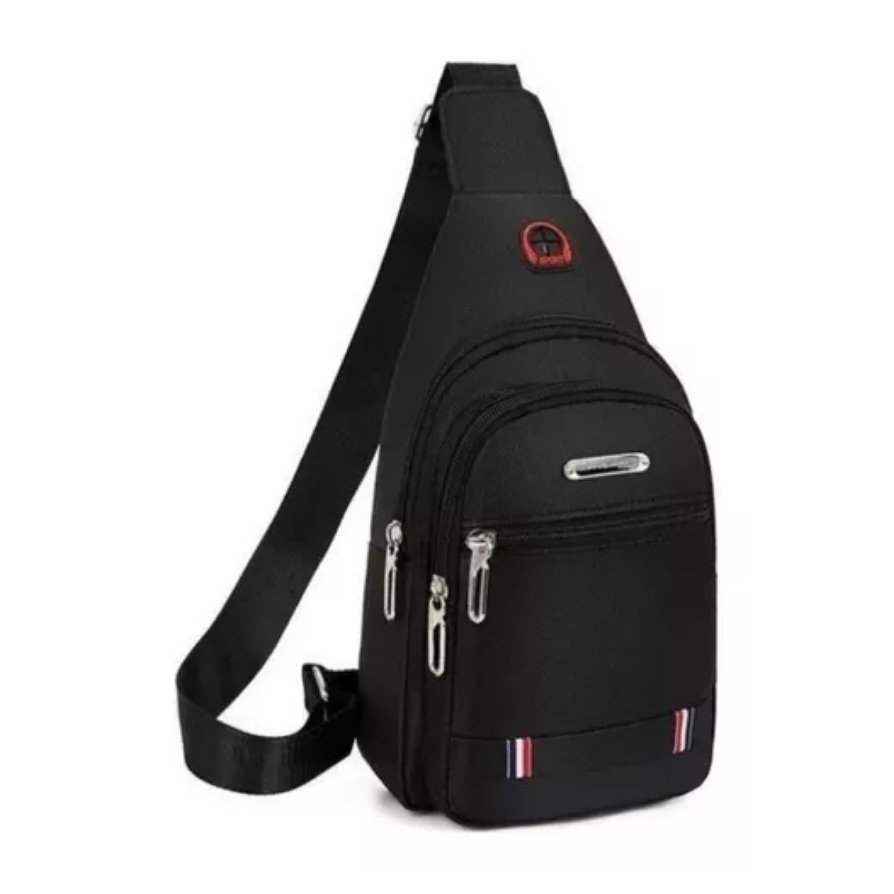 Mariconera Pechera Impermeable Moda Calidad Unisex Bk Bander Color Negro