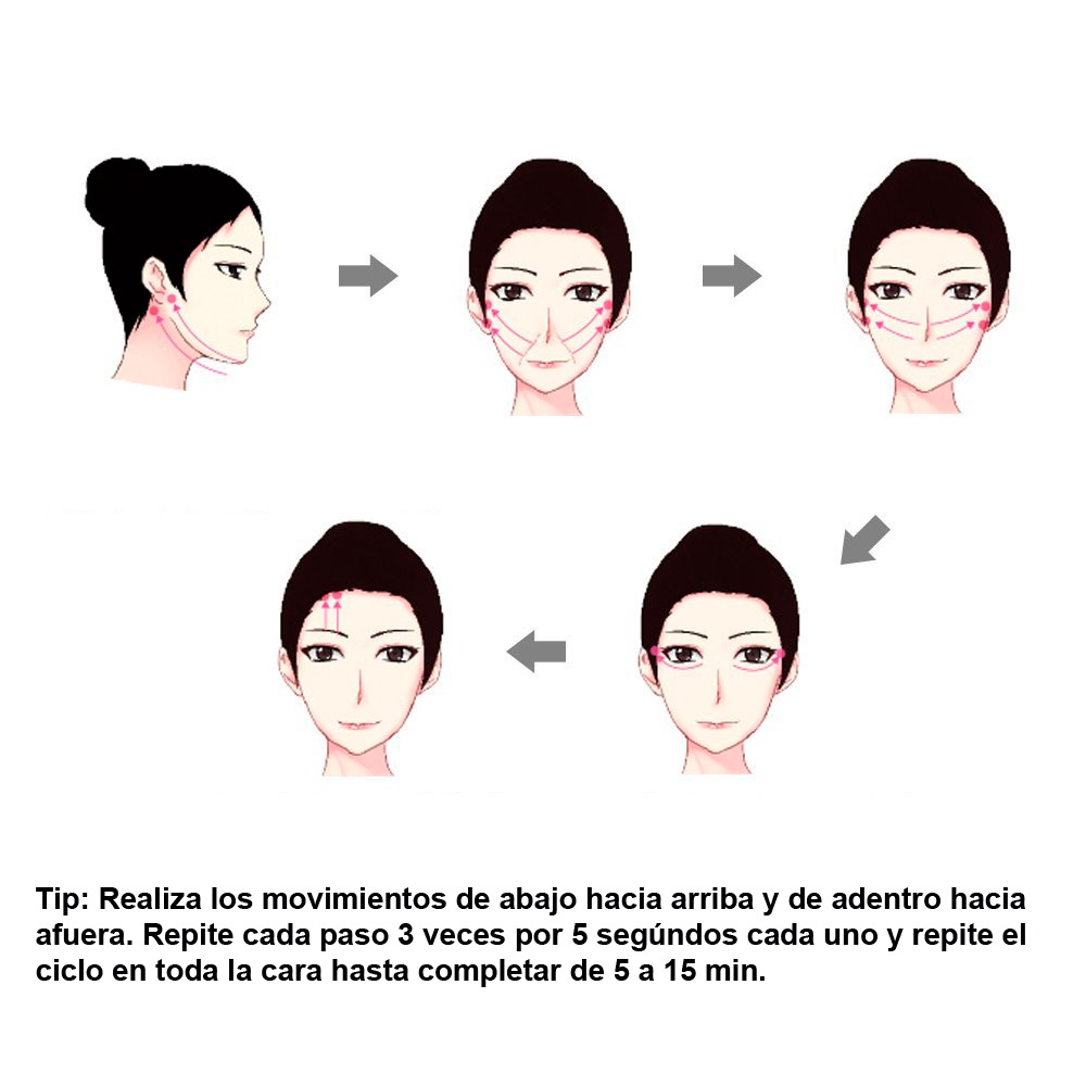 Tonificador Facial Electrónico VAK Radiofrecuencia Lifting Masajeador Lila.