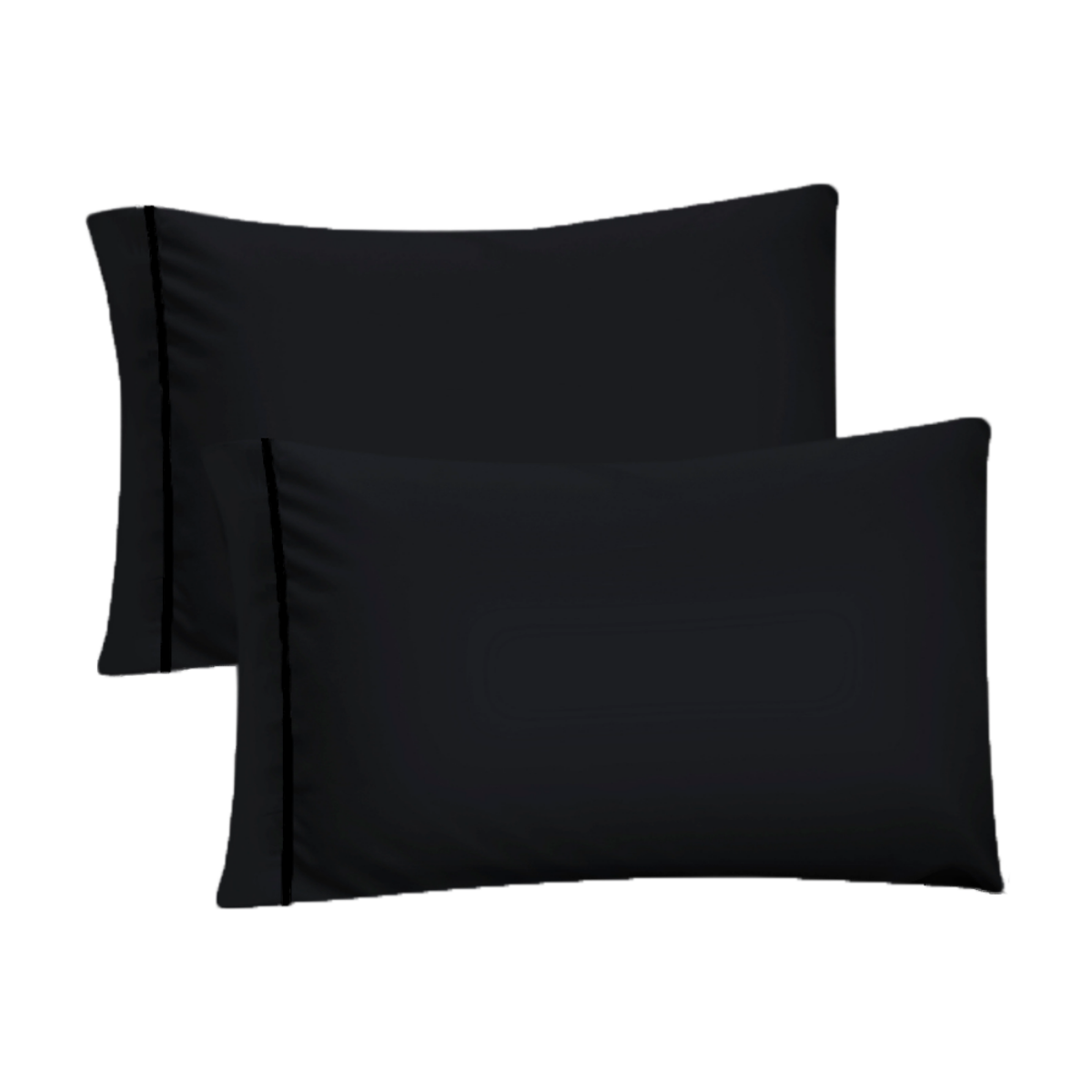 2 Fundas de almohada Koala - Estándar - Negro.