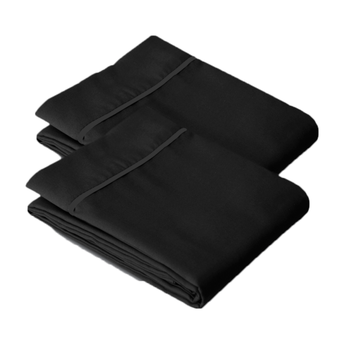 2 Fundas de almohada Koala - Estándar - Negro.