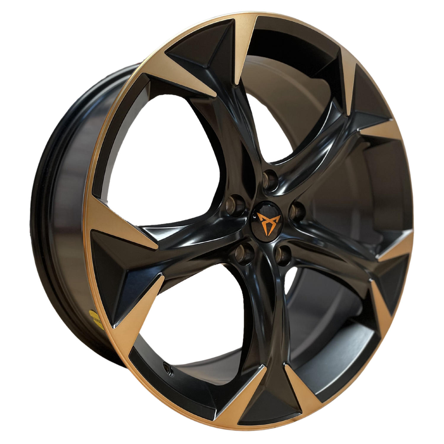 Rines SATIN BLACCK SPOKE BRONZE COATING 19 5x112  Volkswagen Jetta, GOLF