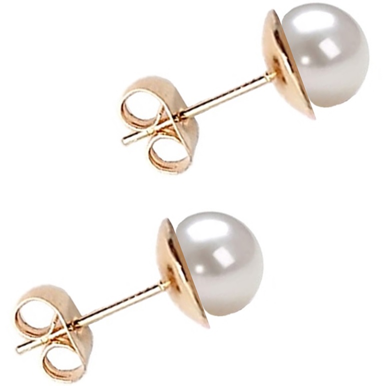 Pulsera Y Aretes Perla Cultivada Chapa Oro y Tornasol A016.