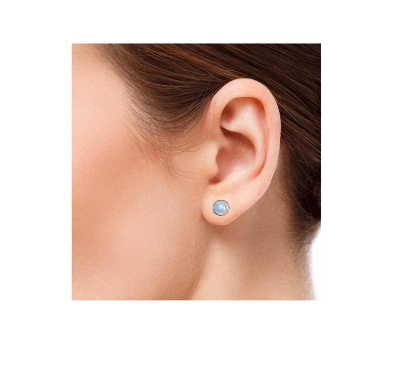 Pulsera Y Aretes Perla Cultivada Chapa Oro y Tornasol A016.