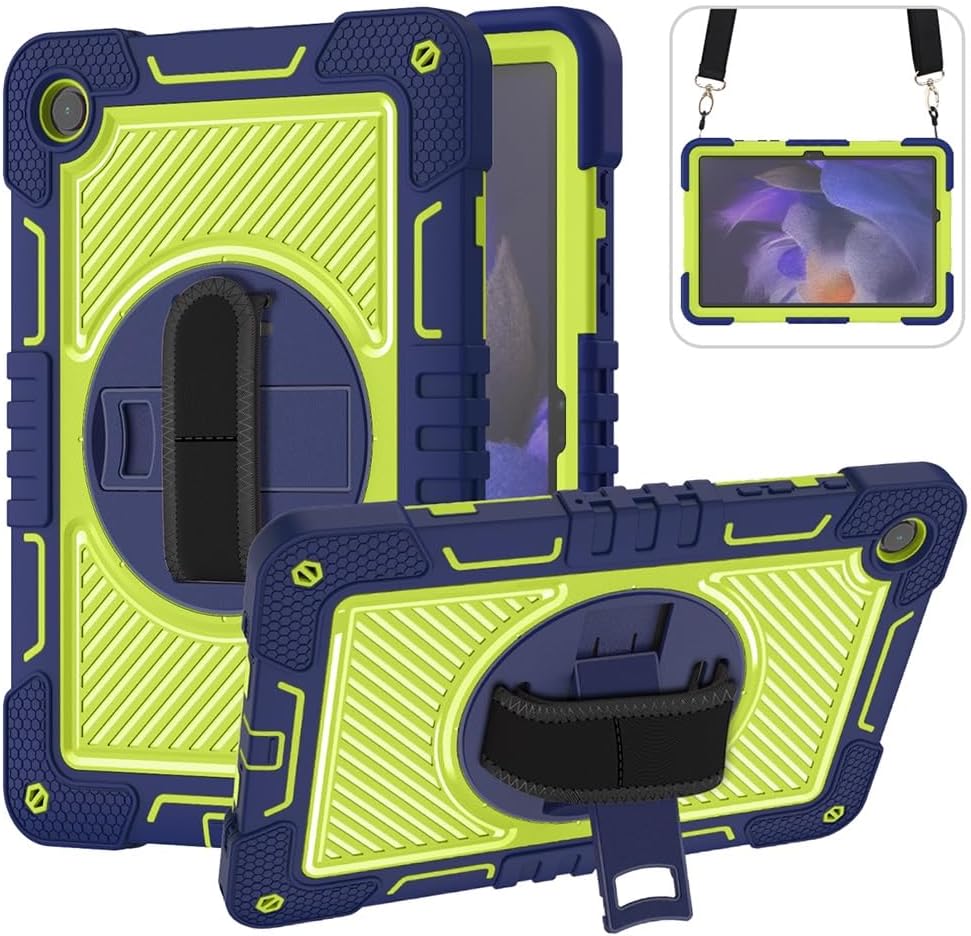 Funda Uso Rudo Para Tablet Samsung Galaxy Tab A9+ Plus Sm-X210 Sm-X216 11 2023 (Azul/Verde).